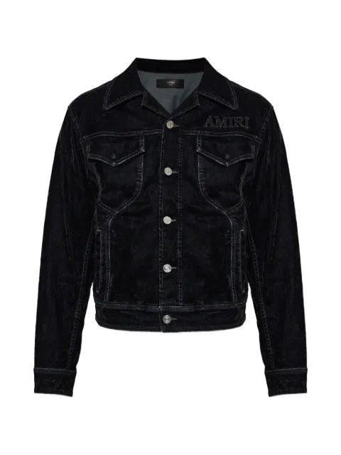AMIRI logo-embroidered denim jacket