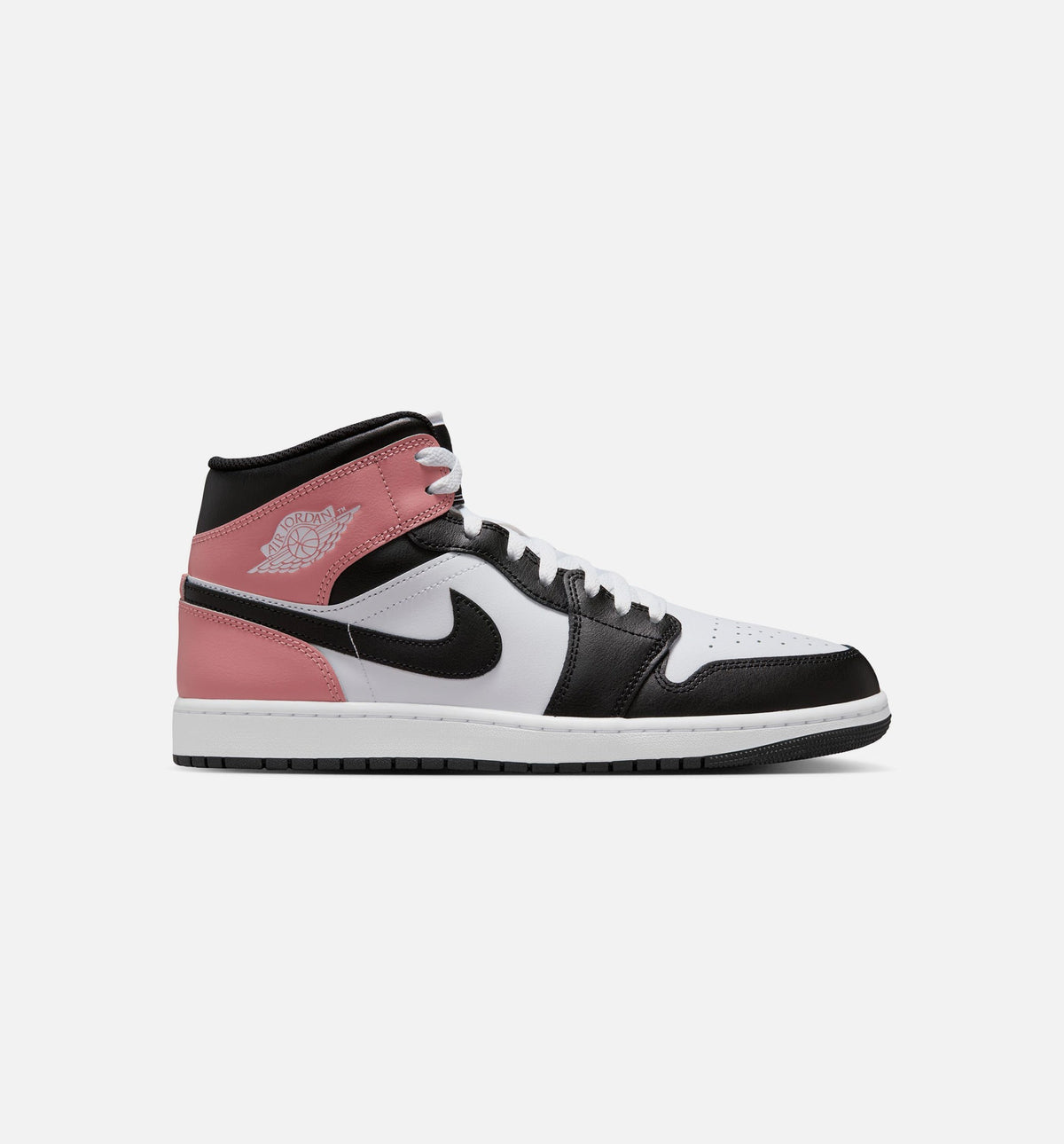 Air Jordan 1 Mid – Men's Lifestyle Shoe | White/Rust Pink/Black