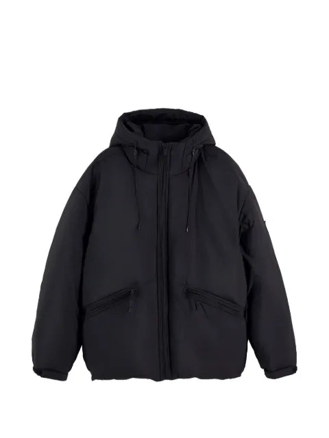 Tommy Hilfiger logo-patch hooded padded jacket