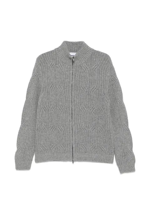 Daniele Fiesoli cable-knit zip-up sweater