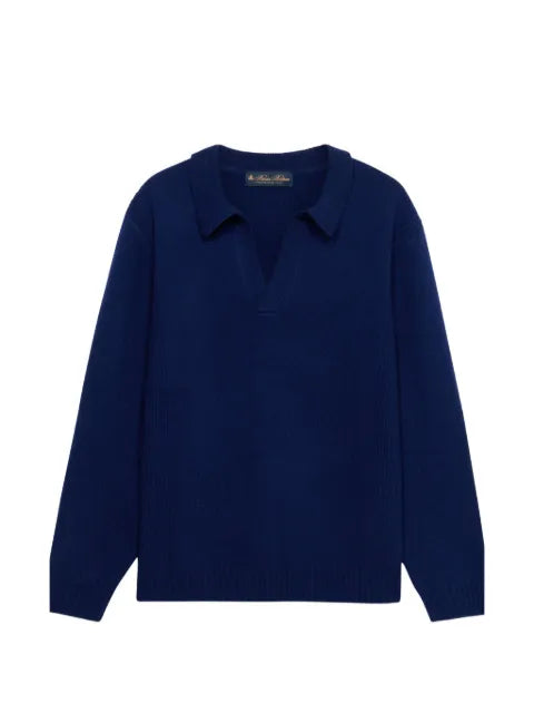 Brooks Brothers open-collar lambswool sweater