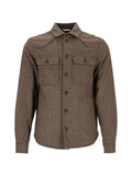 Al Duca D’Aosta 1902 herringbone-weave western-yoke jacket