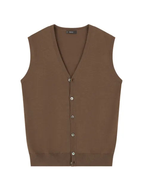 Boggi Milano waistcoat in extrafine merino wool