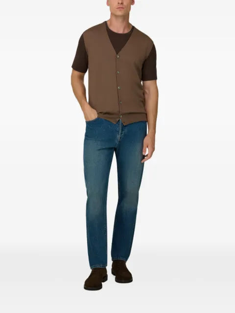 Boggi Milano waistcoat in extrafine merino wool