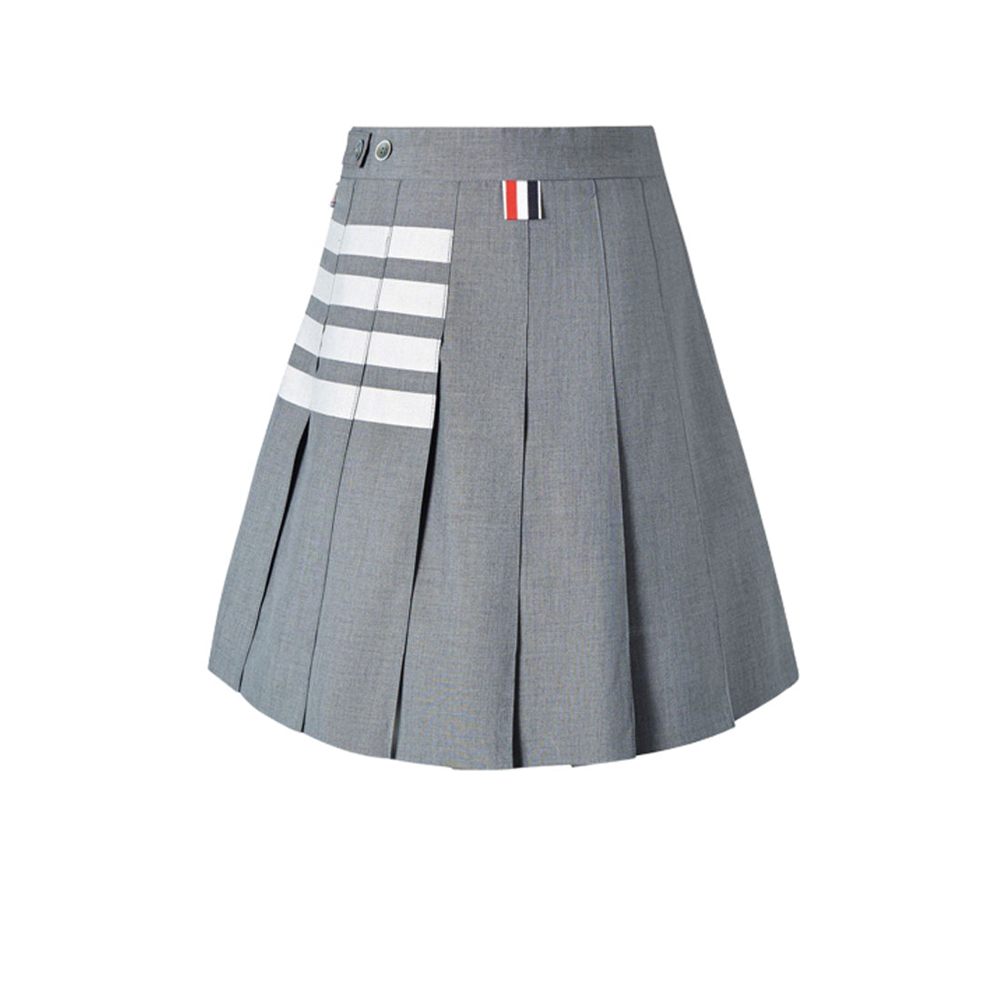 Women's 4-Bar Pleated Mini Skirt | Thom Browne