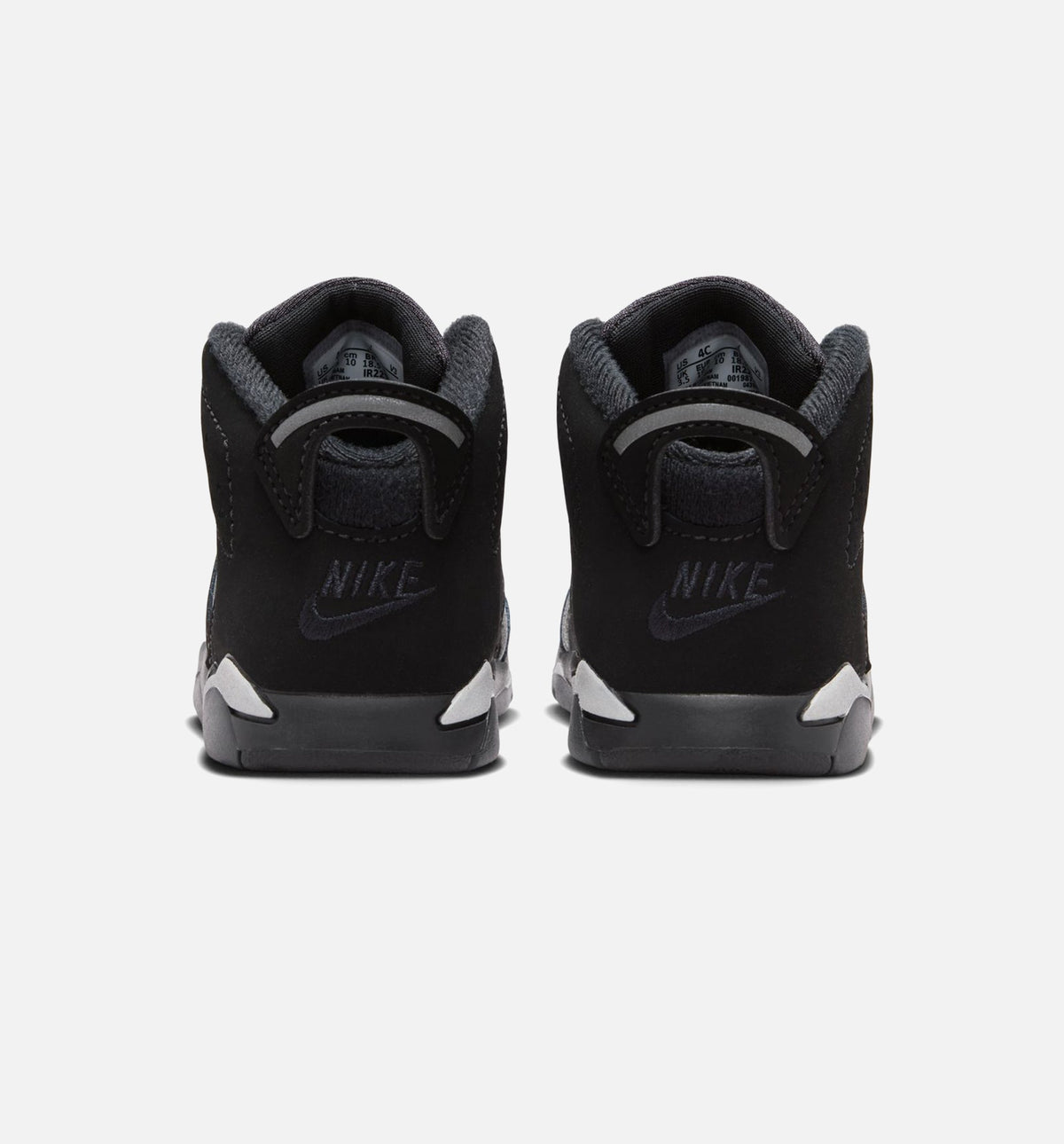 Air Jordan 6 Cap & Gown Infant/Toddler Lifestyle Shoe – Black/Reflective Silver