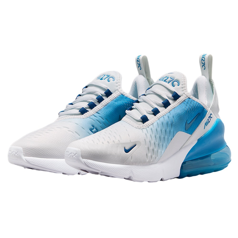 Big Kid's Nike Air Max 270 Off White/Court Blue (943345 125)