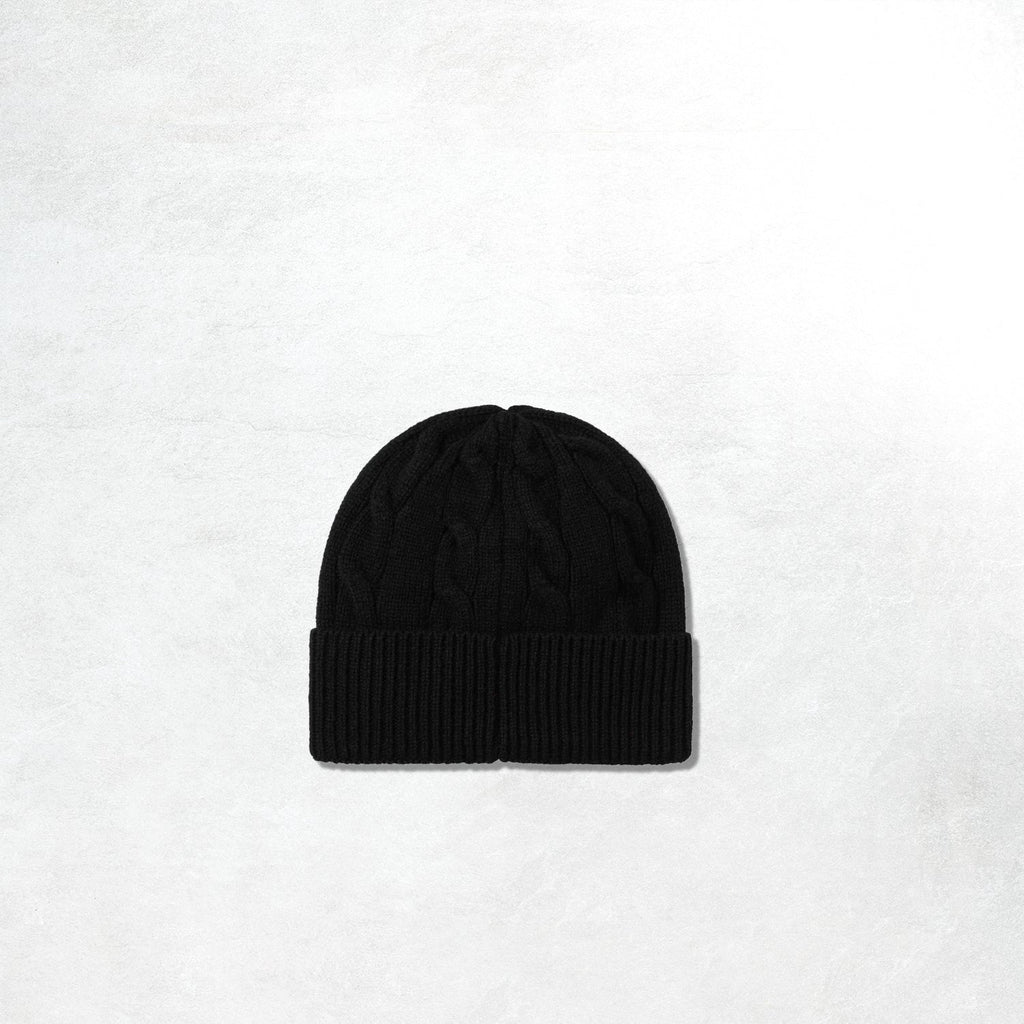 Carhartt WIP Signature Cable Beanie: Black / Salt