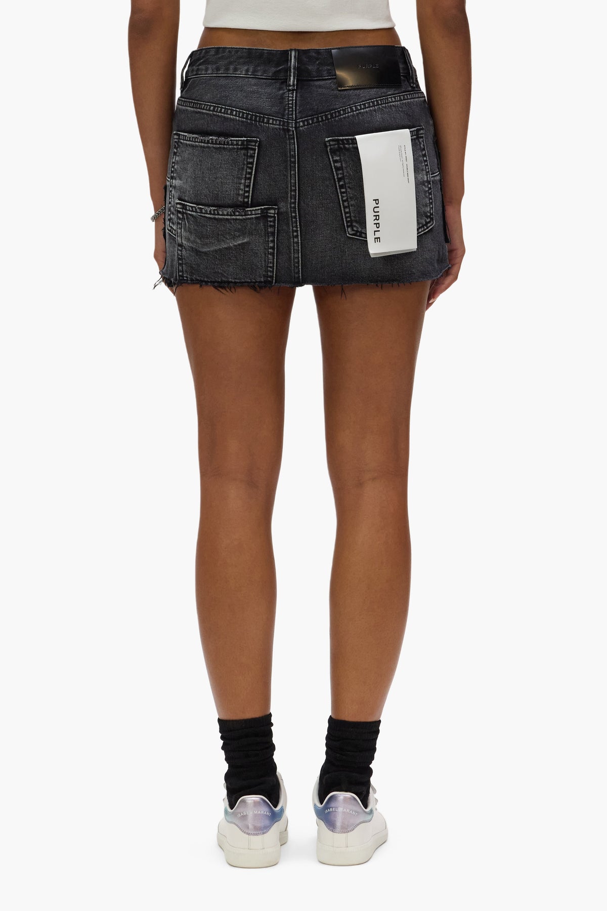 Double Canvas Mini Skirt