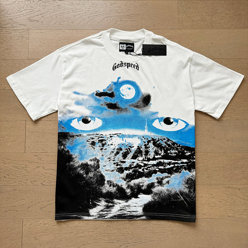 Godspeed T-Shirt Retro Fantasy Pattern