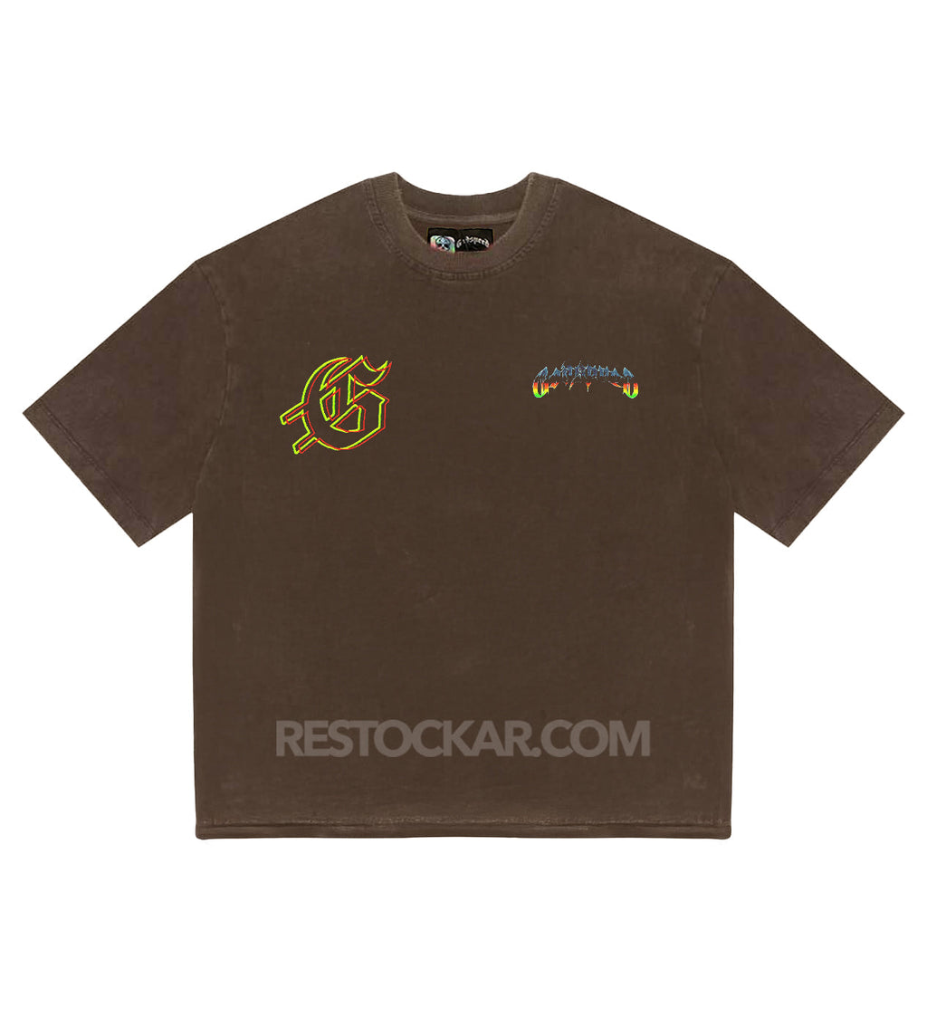 Godspeed Biker Nation Tee Mocha Brown