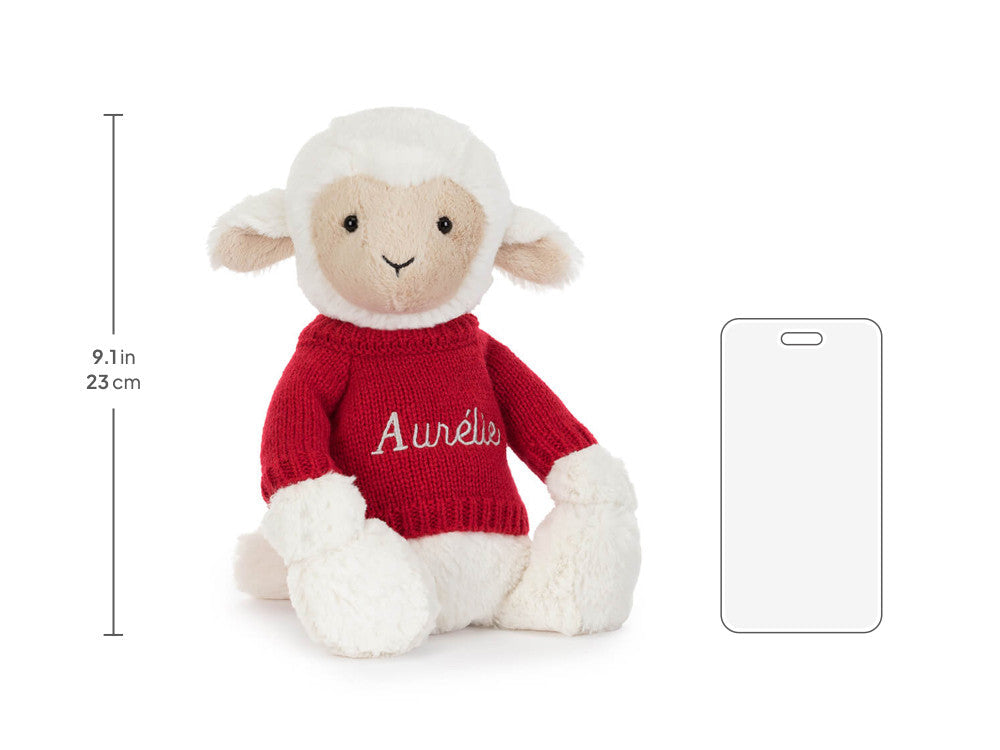 Skipson Lamb with Personalized Red Jumper