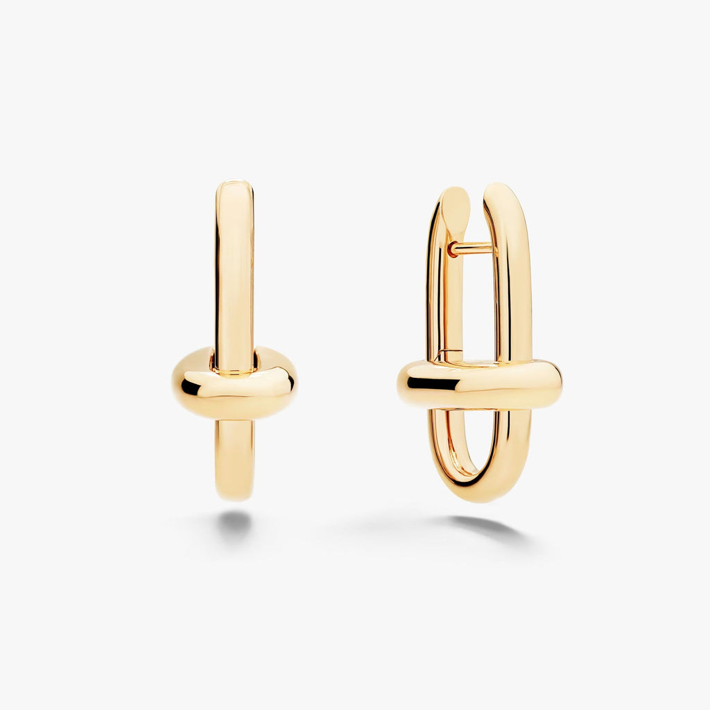 Pomellato Style Classic Cubic Zirconia 18K Gold-Plated Earrings
