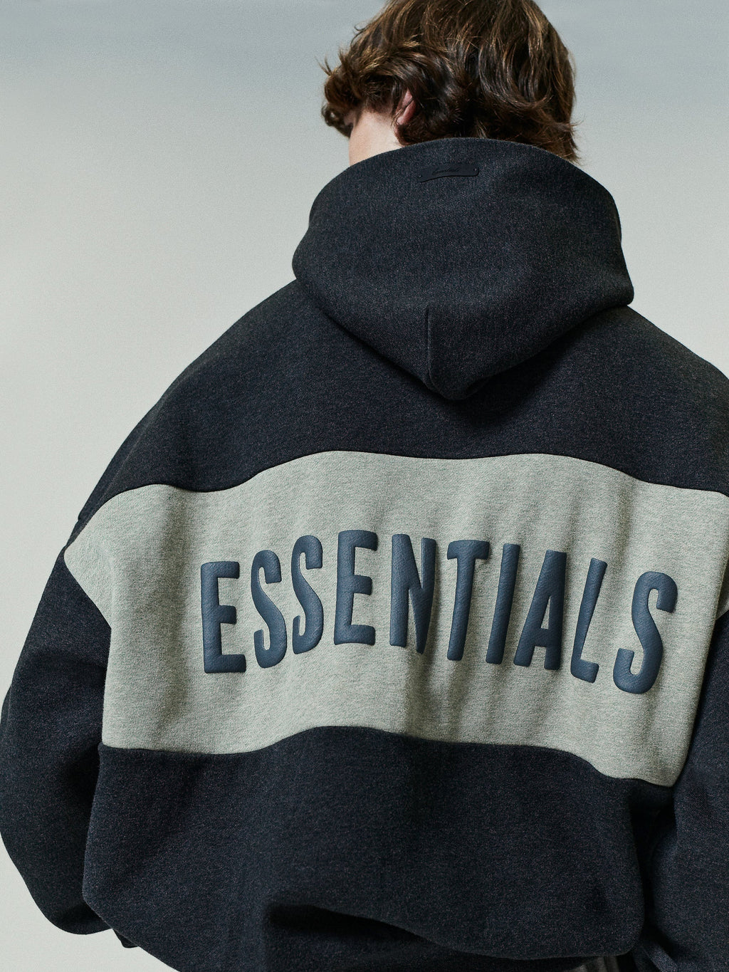 Cropped Relaxed Panelled Hoodie