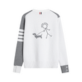 Unisex Stickman Dog Walking Sweater