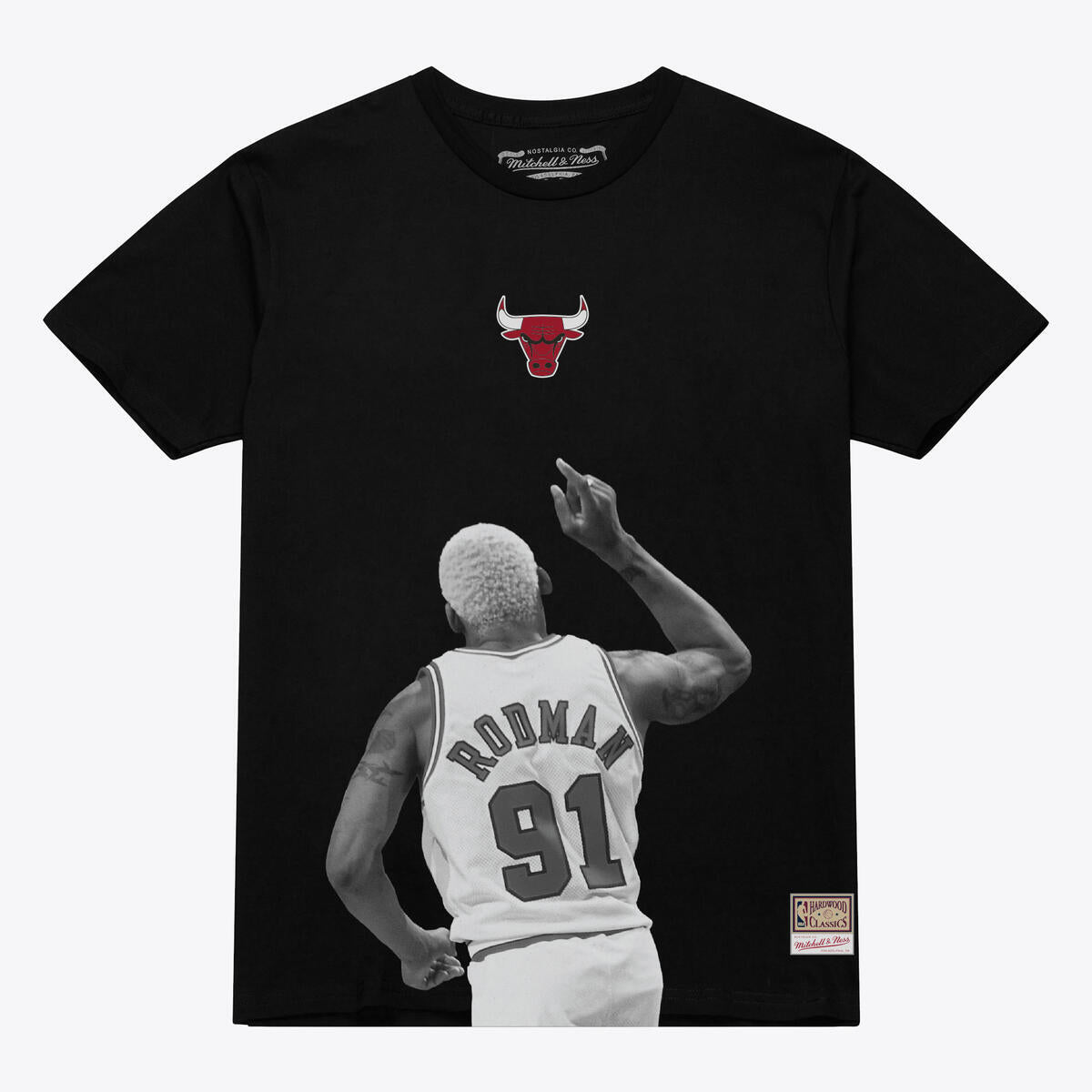 M&N NBA Chicago Bulls Dennis Rodman Player Short Sleeve Tee