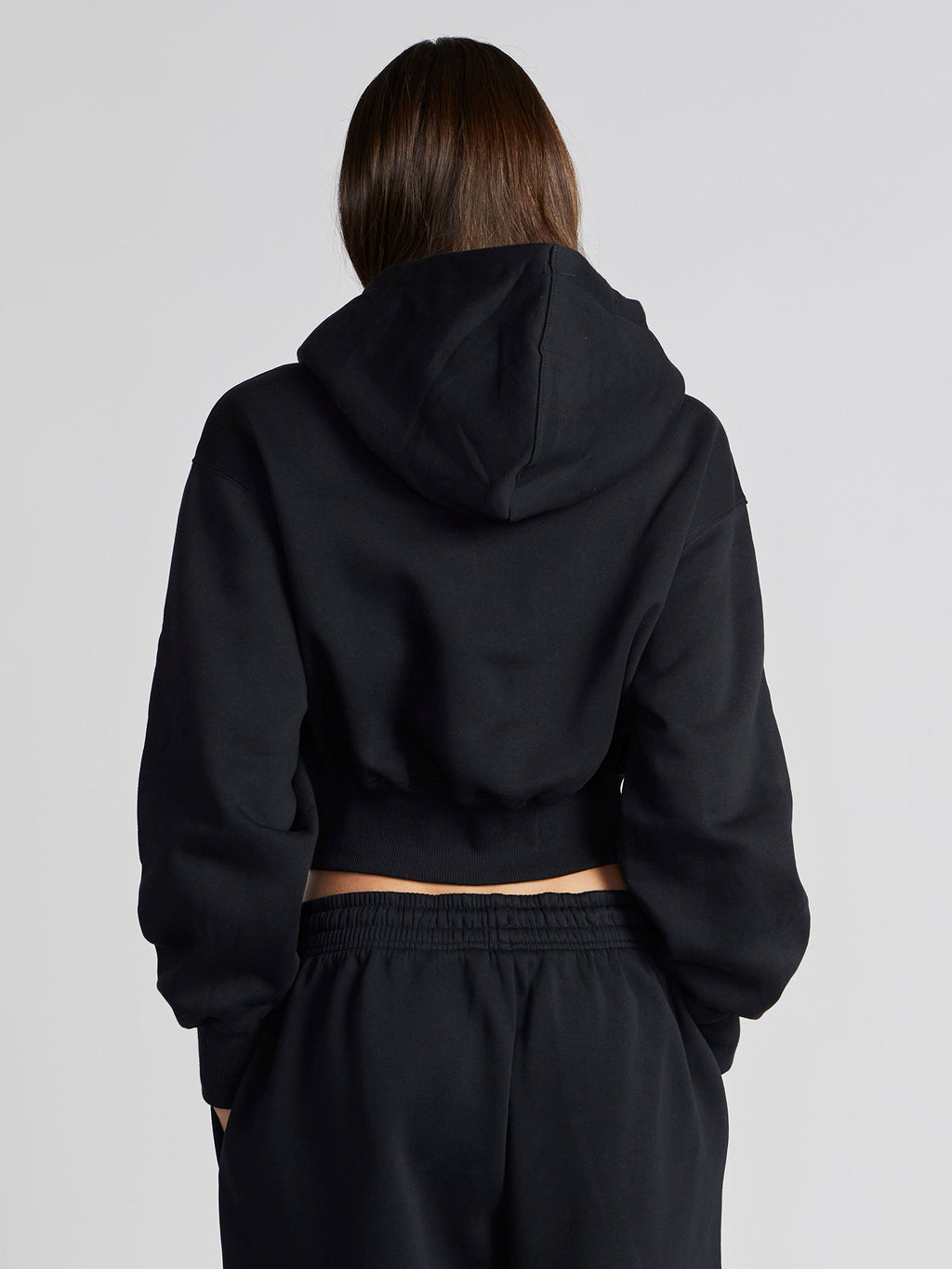 LOOSE CROP FULL ZIP HOODIE