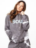 KINGSLEY HOODIE GREYWHITE