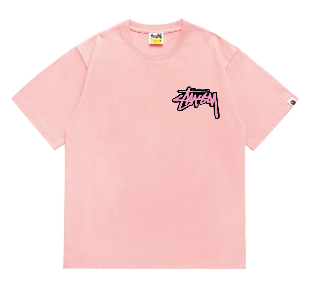 BAPE Dark-Face Graffiti Graphic T-Shirt
