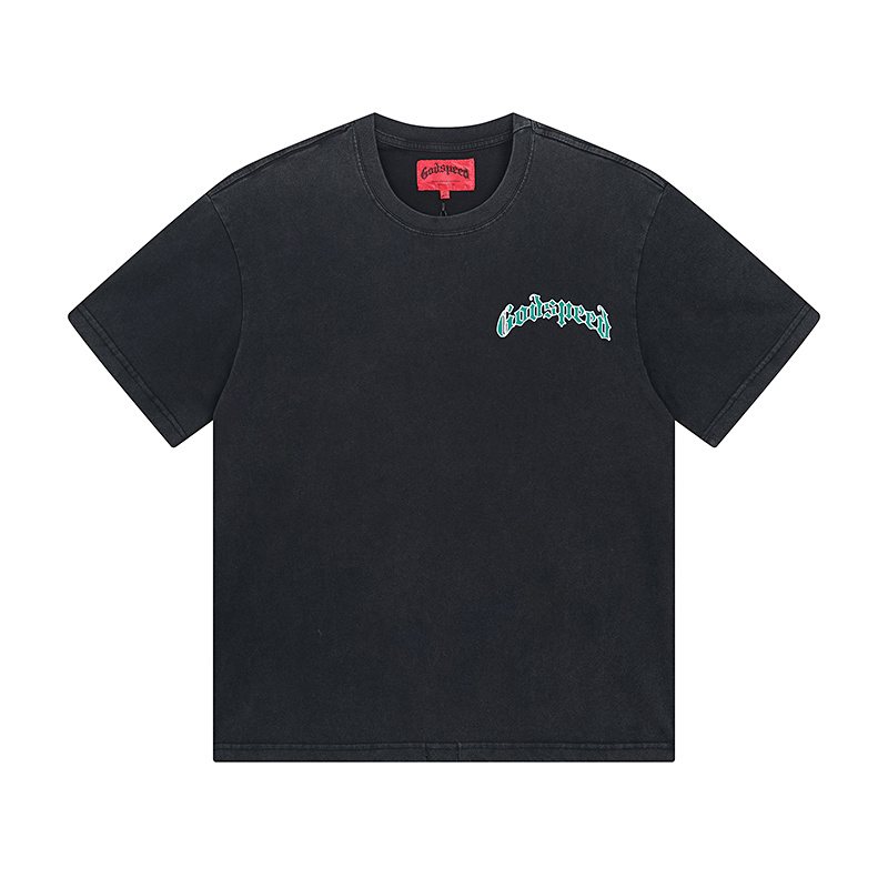 Godspeed Washed Black Rock Graphic T-Shirt