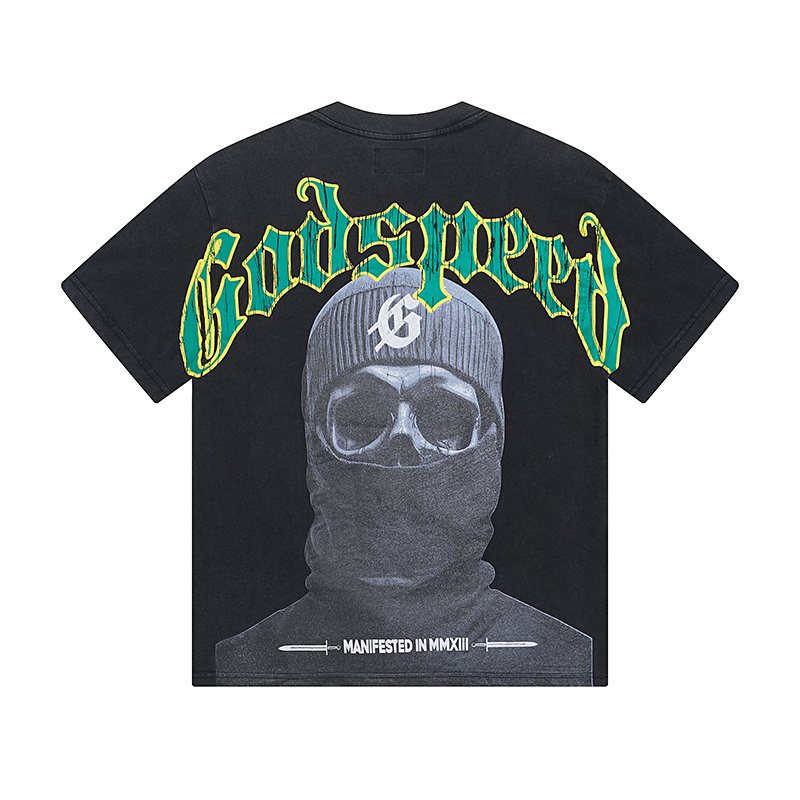 Godspeed Washed Black Rock Graphic T-Shirt