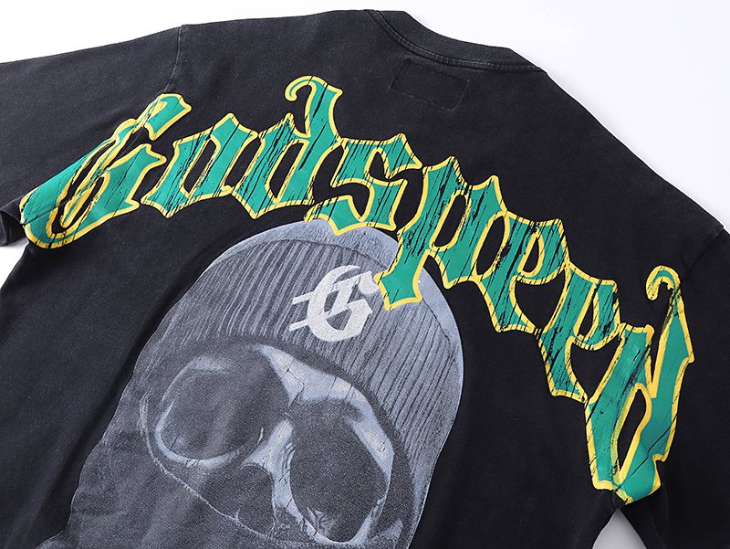 Godspeed Washed Black Rock Graphic T-Shirt
