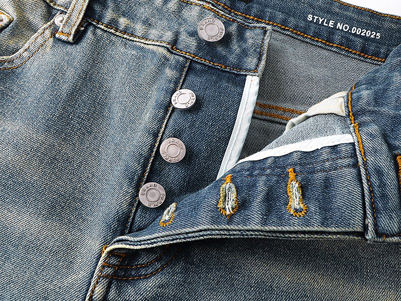 Purple Brand Light Blue Distressed Flared Jeans