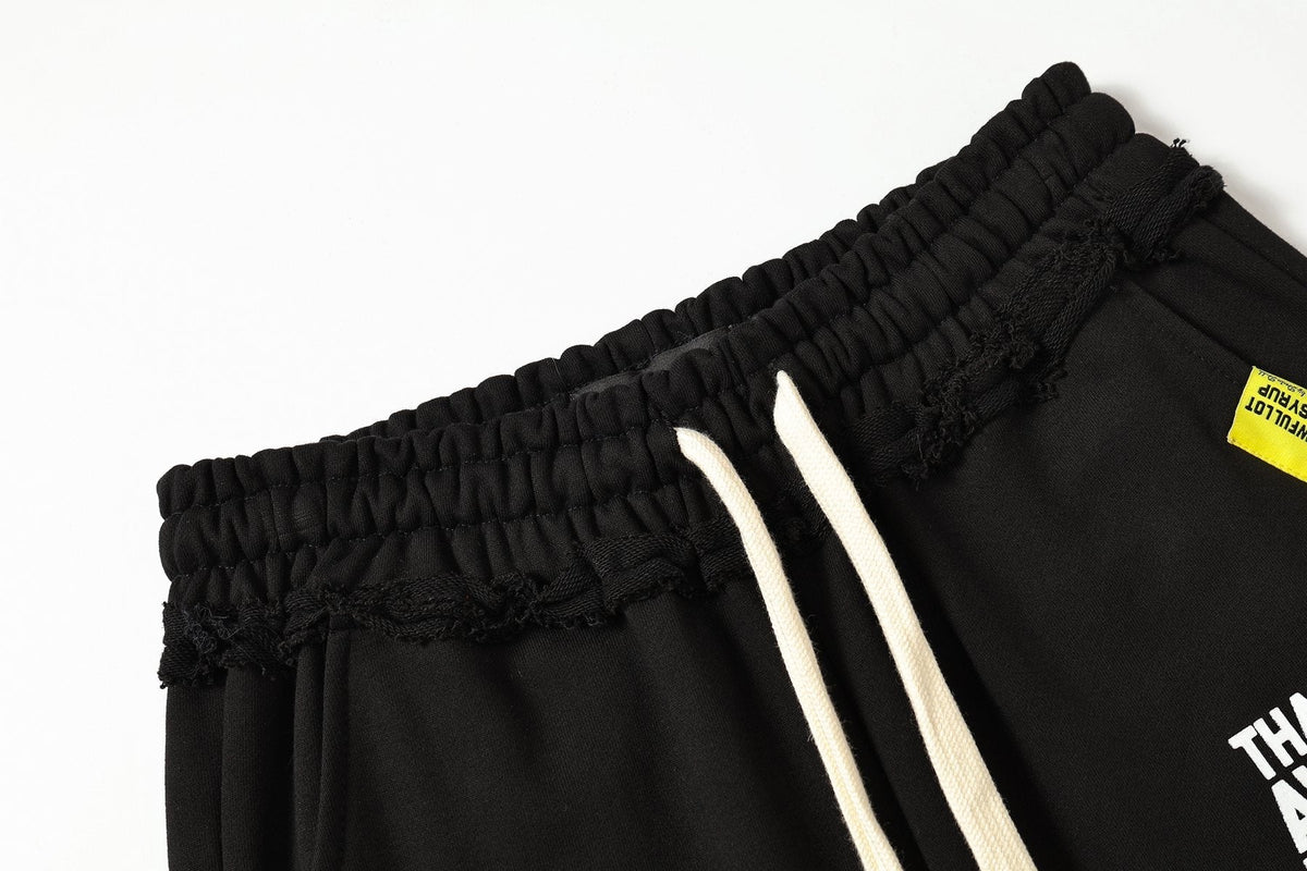 THAT'S A AWFUL LOT OF COUGH SYRUP Black Graphic Hoodie & Sweatpants Matching Set
