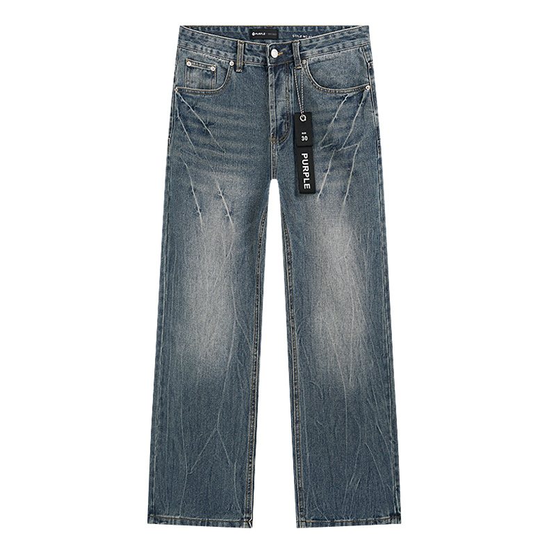 Purple Brand PU807 Washed Blue Distressed Jeans