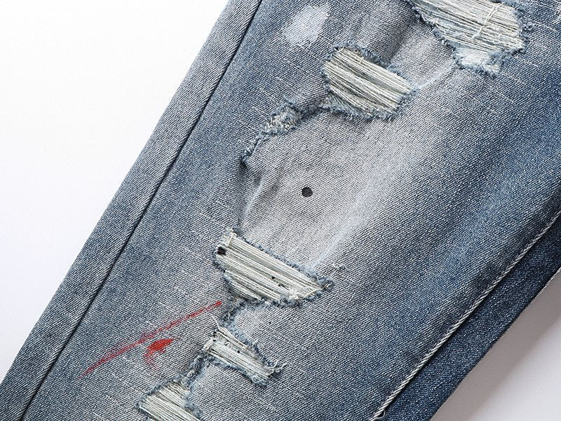 Purple Brand Distressed Washed Denim Jeans