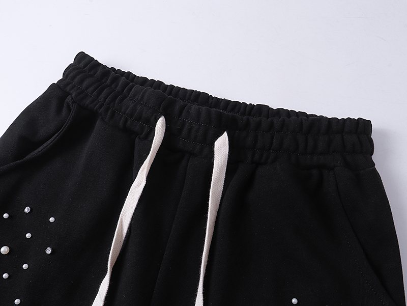 Mixed Emotion Rhinestone Logo Sweatpants