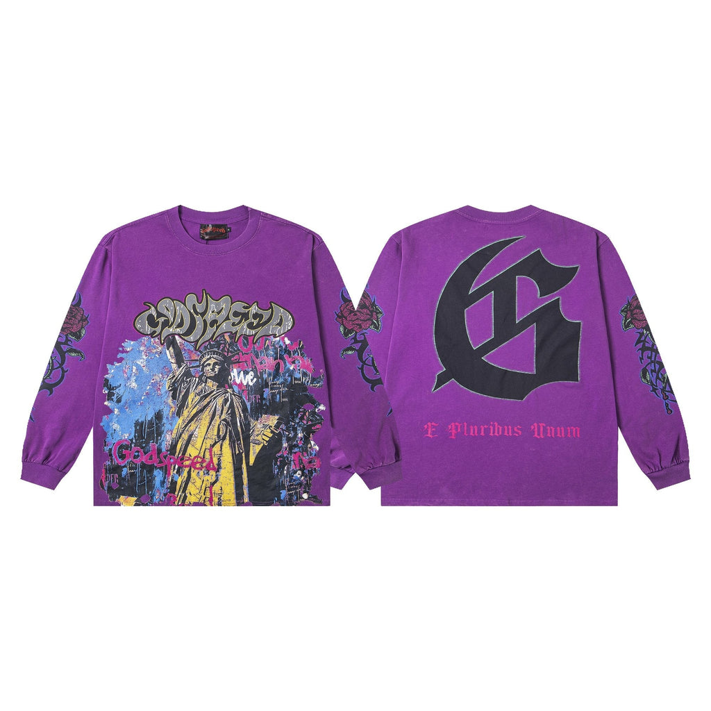 Godspeed E Pluribus Unum Graphic Long-Sleeve T-Shirt