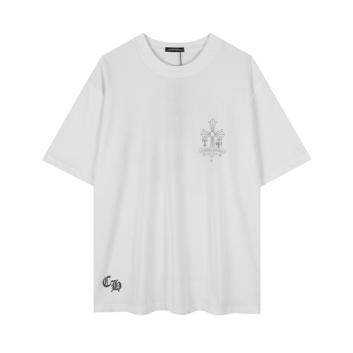 Chrome Hearts Reflective Silver Cross Graphic T-Shirt