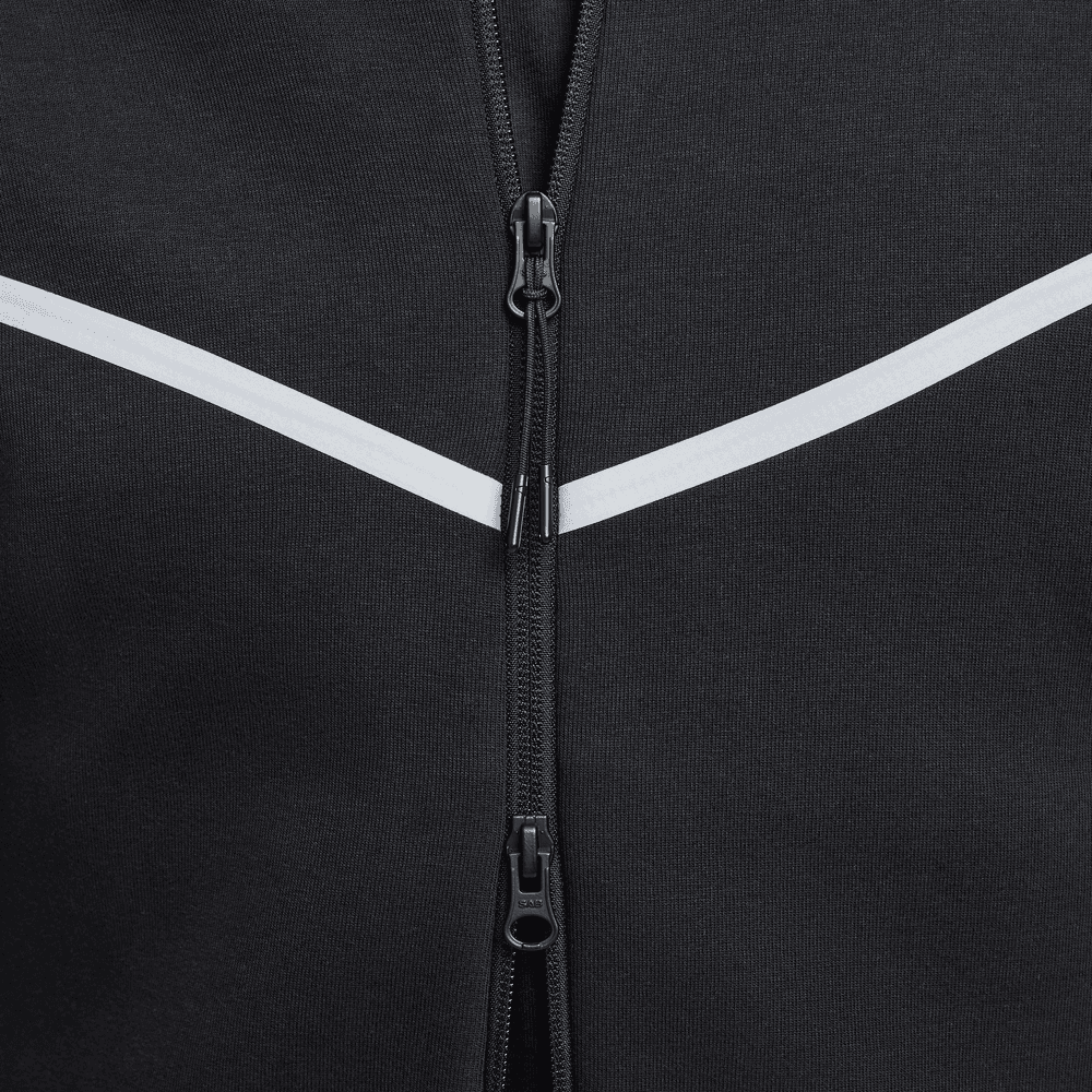 Nike Tech Windrunner Fleece Full-Zip Jacket 'Black/Bemis Silver'