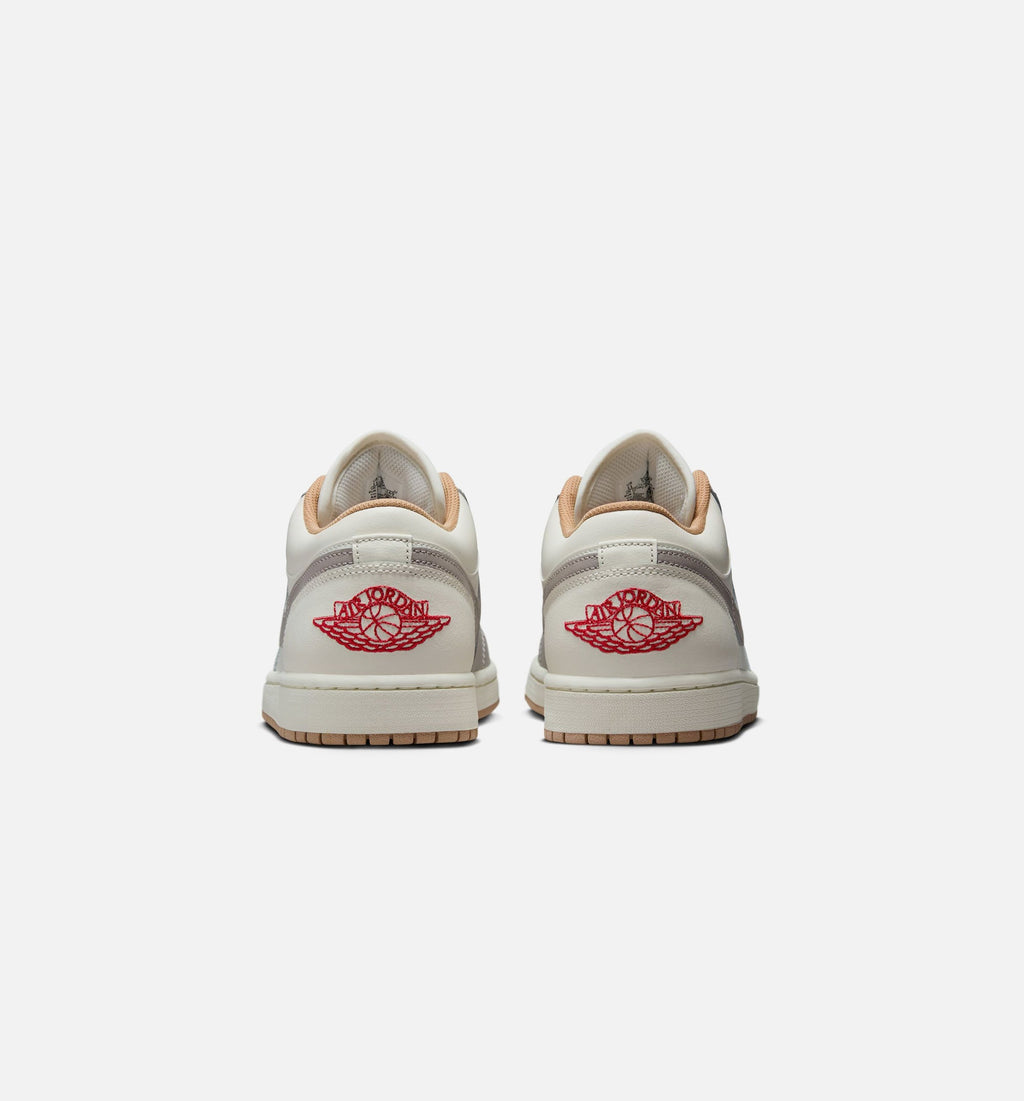 Air Jordan 1 Low Mens Lifestyle Shoe - Sail/Fire Red/College Grey/Hemp