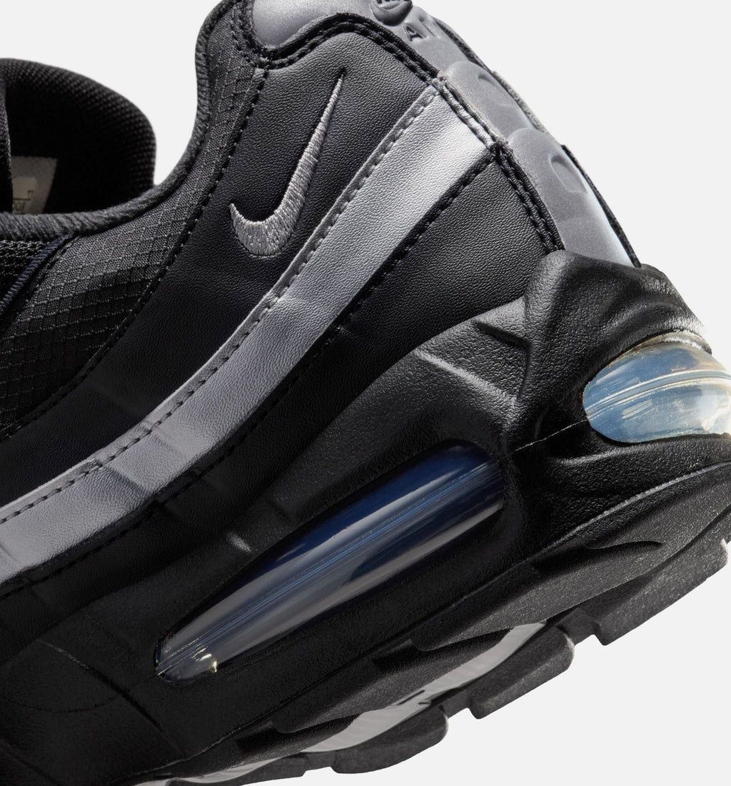 Air Max 95 Big Bubble OG Reflective Accents Men's Lifestyle Shoes - Black / White / Metallic Silver