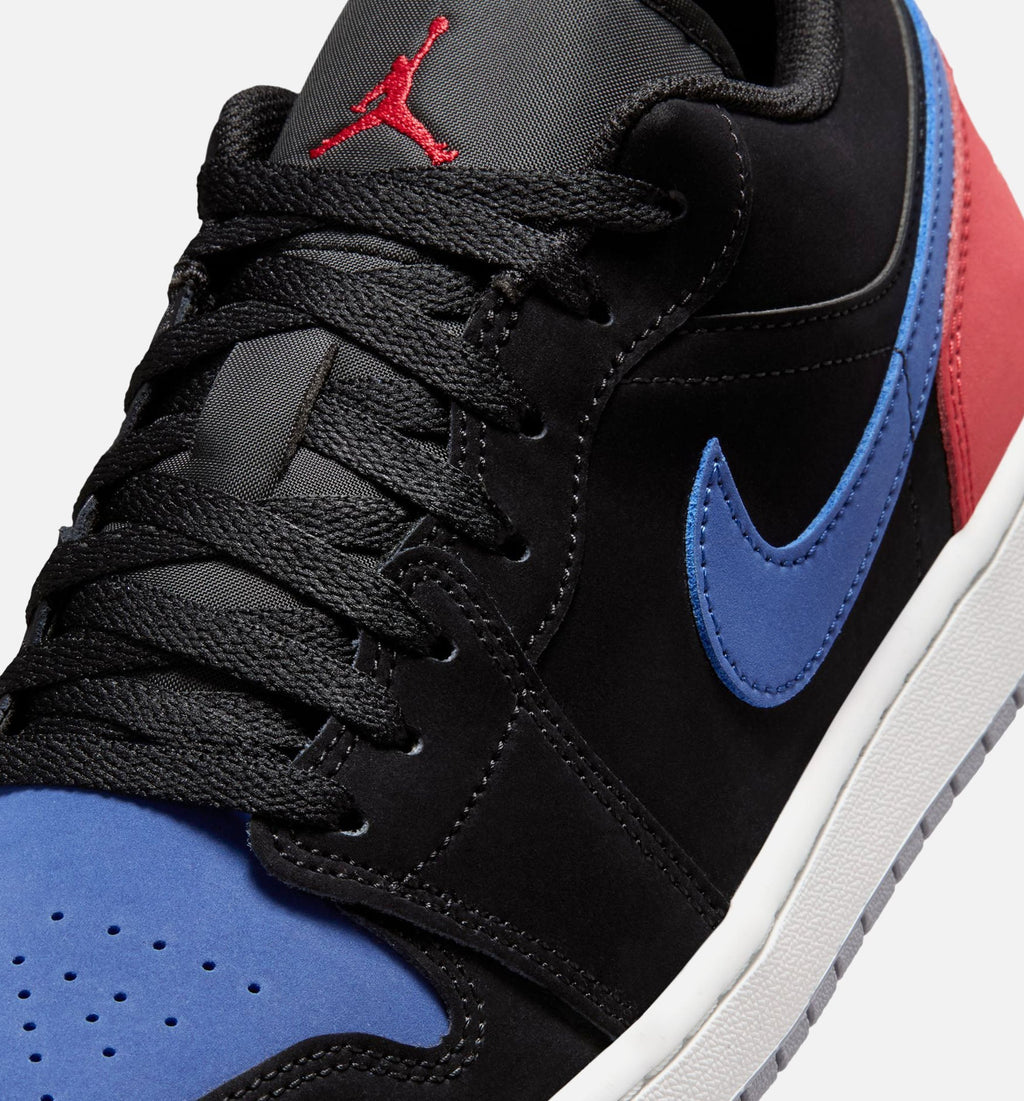 Air Jordan 1 Low - Men's Lifestyle Sneaker (Black/Summit White/True Blue/Varsity Red)