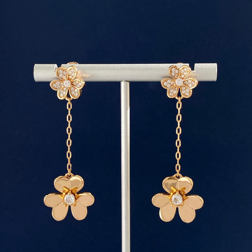 Van Cleef & Arpels Frivole Pendant Drop Earrings