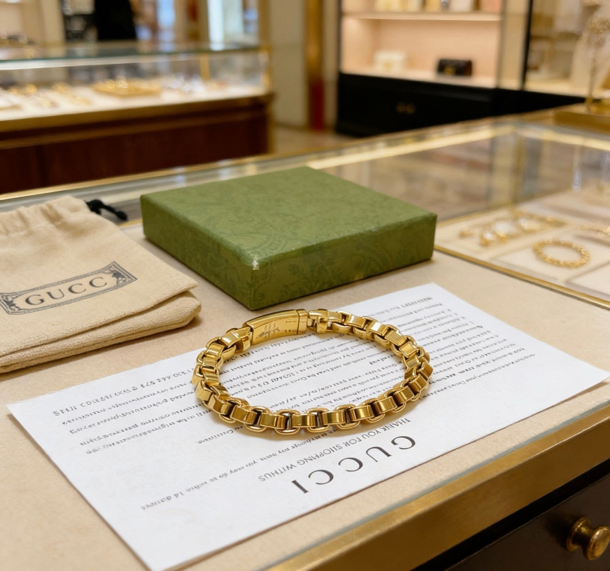 Gucci Polished Chain Bracelet