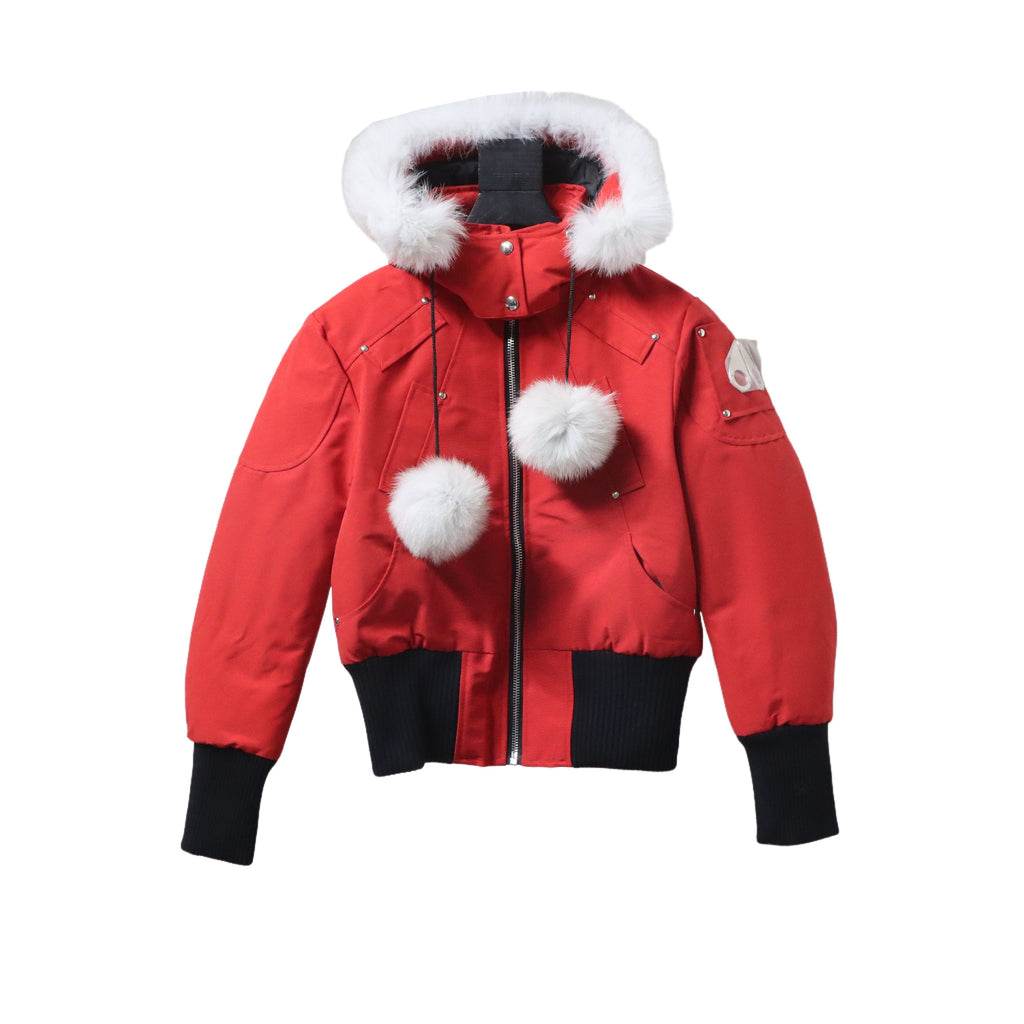 Moose Knuckles Original Debbie Bomber Jacket Red