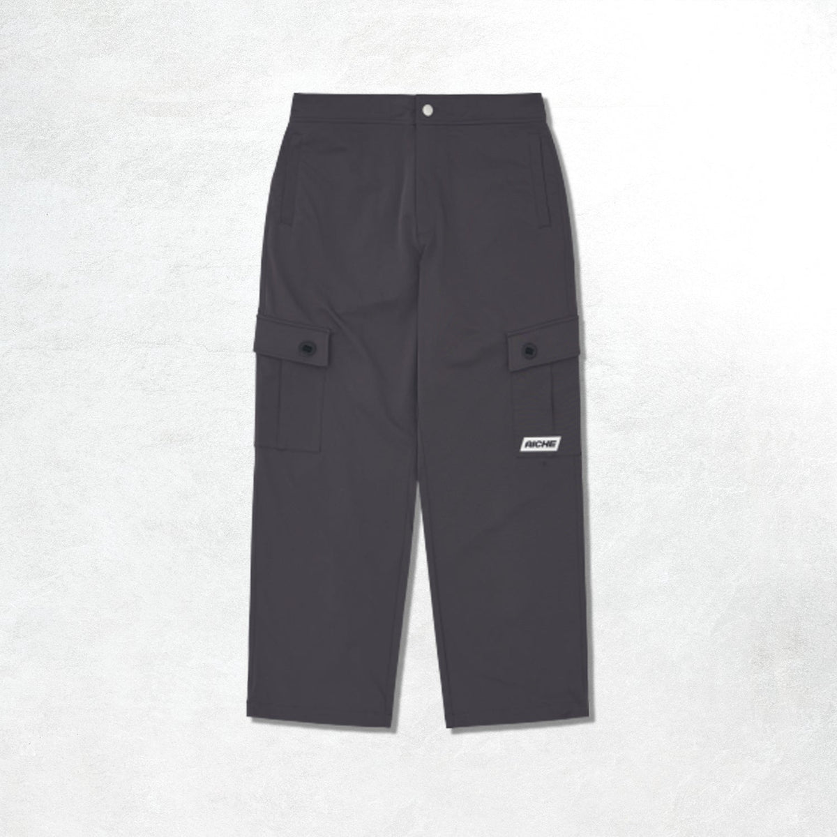 Aiche Nylon Casual Track Pants: Grey