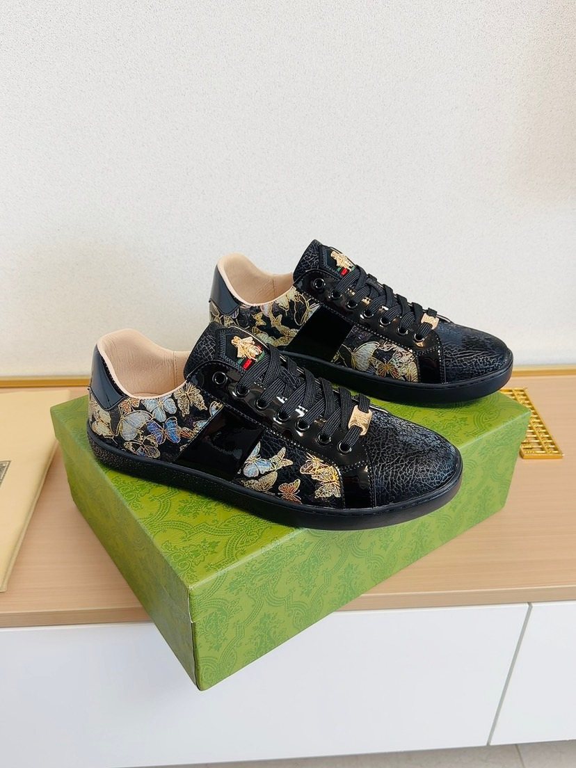 Gucci Floral Panel Sneakers