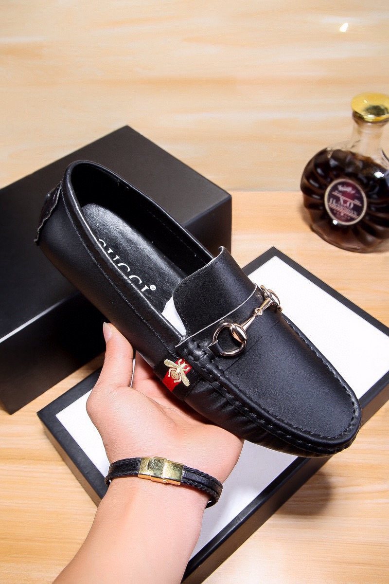 Gucci Men's Black Bit Loafers