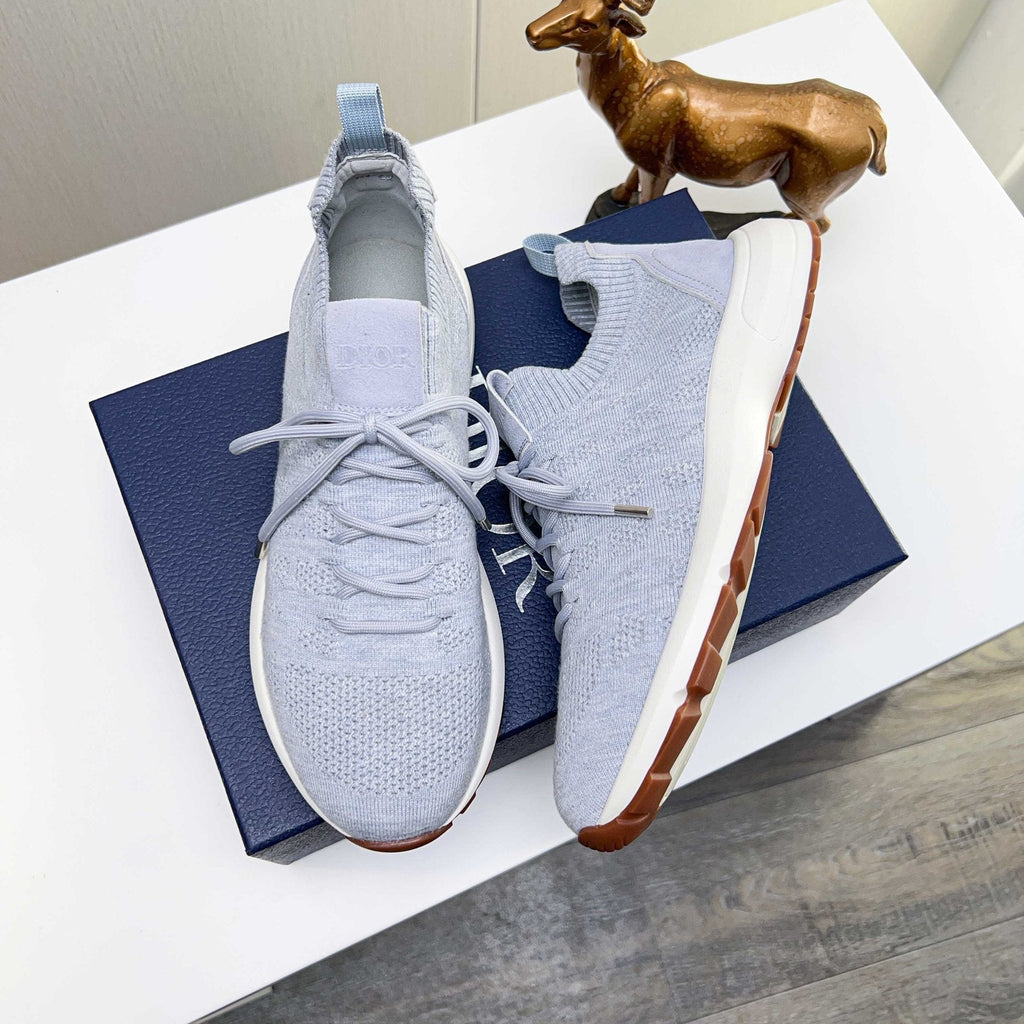 Dior B80 Lounge Knit Sneakers - Light Gray