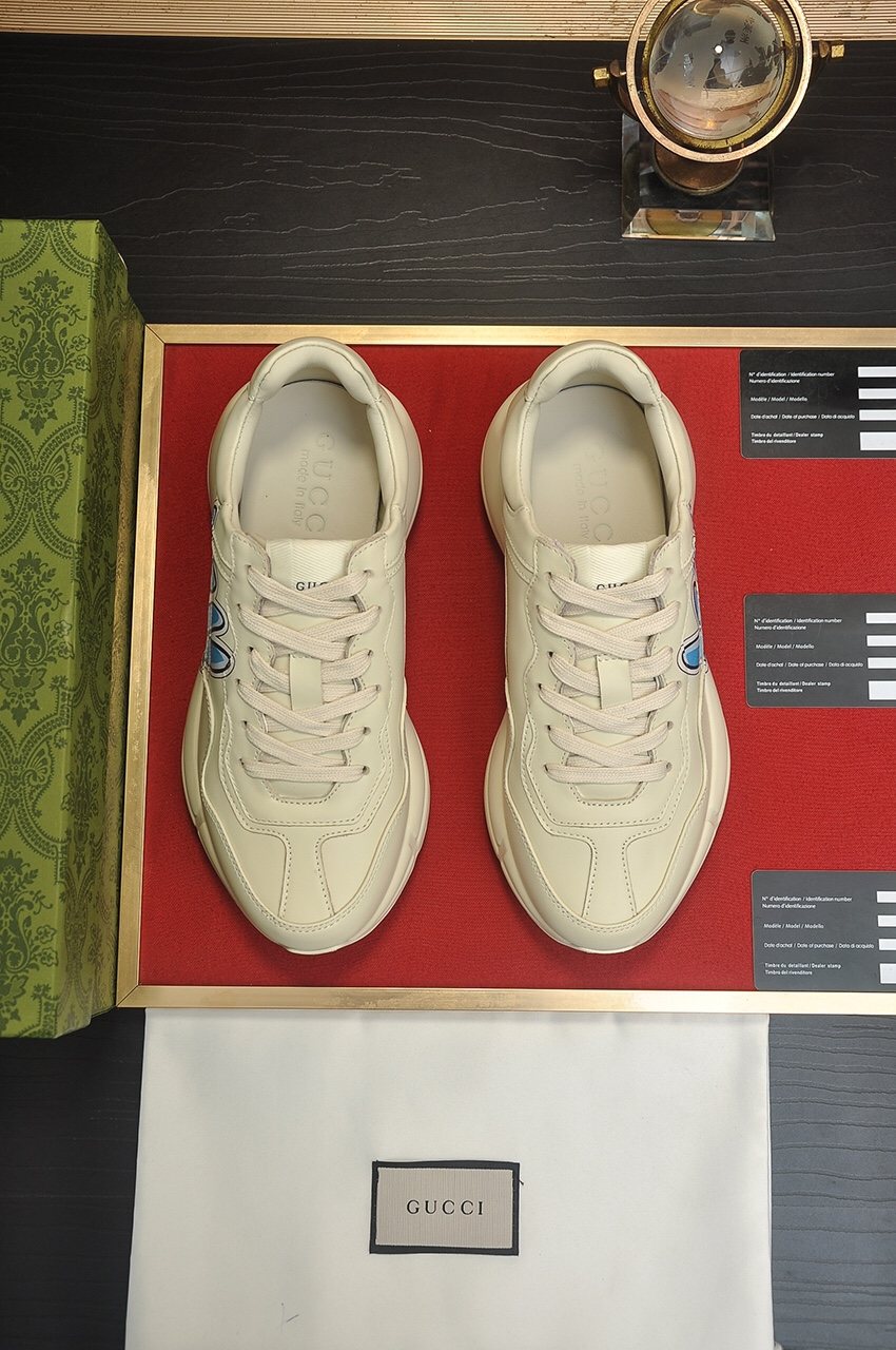 Gucci Blue Graphic Sneakers