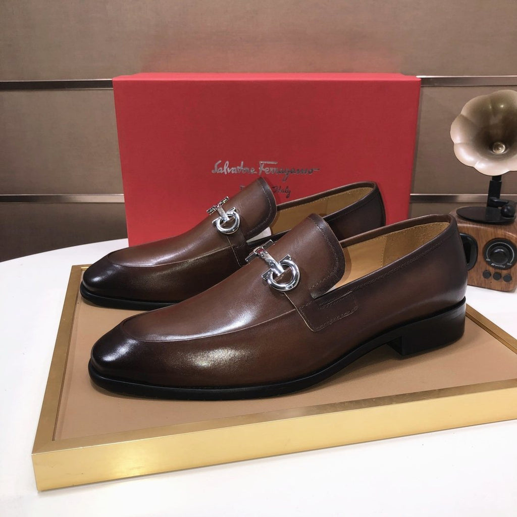 Ferragamo Horsebit Leather Loafers