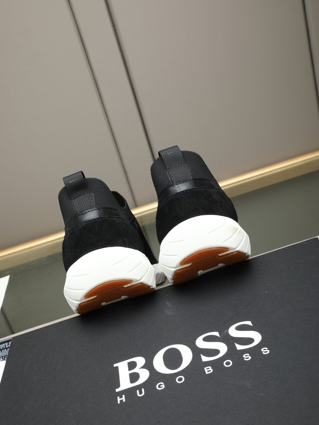 Hugo Boss Textured Slip-On Sneakers