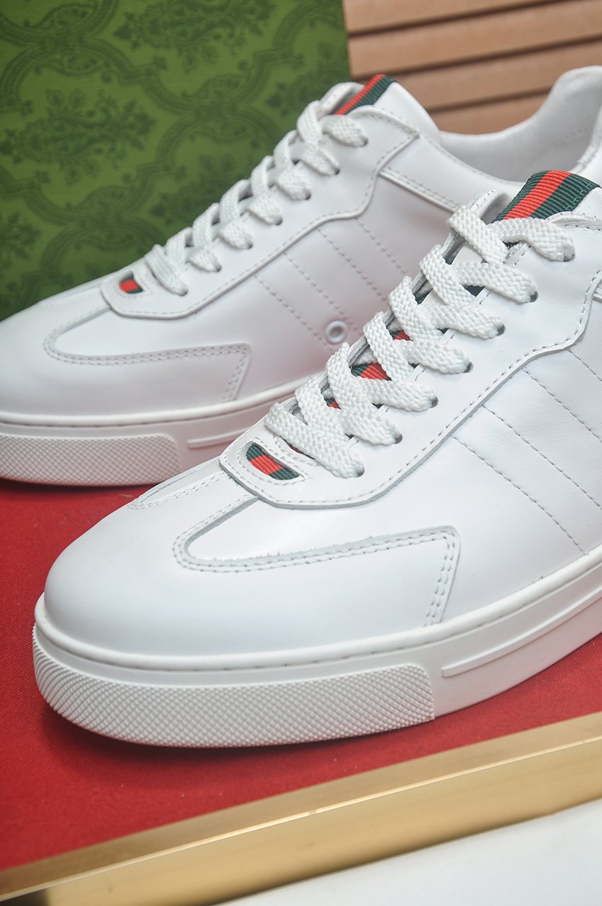 Gucci Web Stripe Low-Top Sneakers