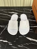 Louis Vuitton Men's Lettered Strap Slide Sandals