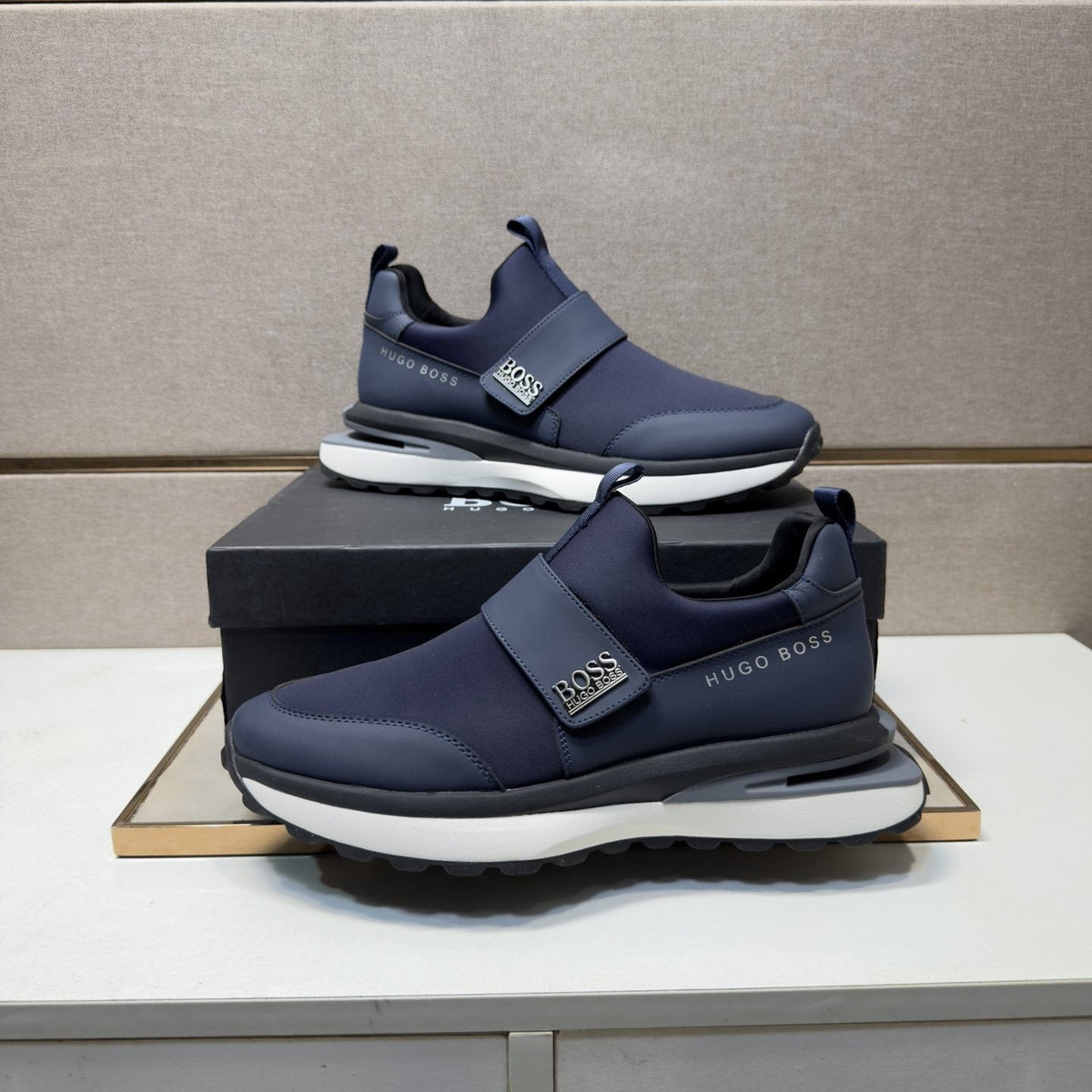 Hugo Boss Strap Slip-On Sneakers